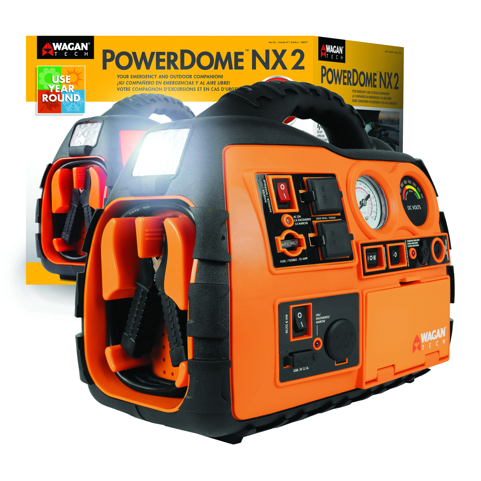 Wagan Tech Power Dome NX2 — Bluetooth Speaker, Model# 2485-9